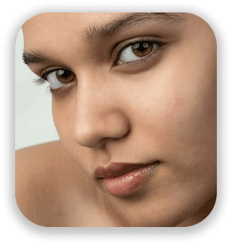 Stelcity skincare model with glowing healthy skin