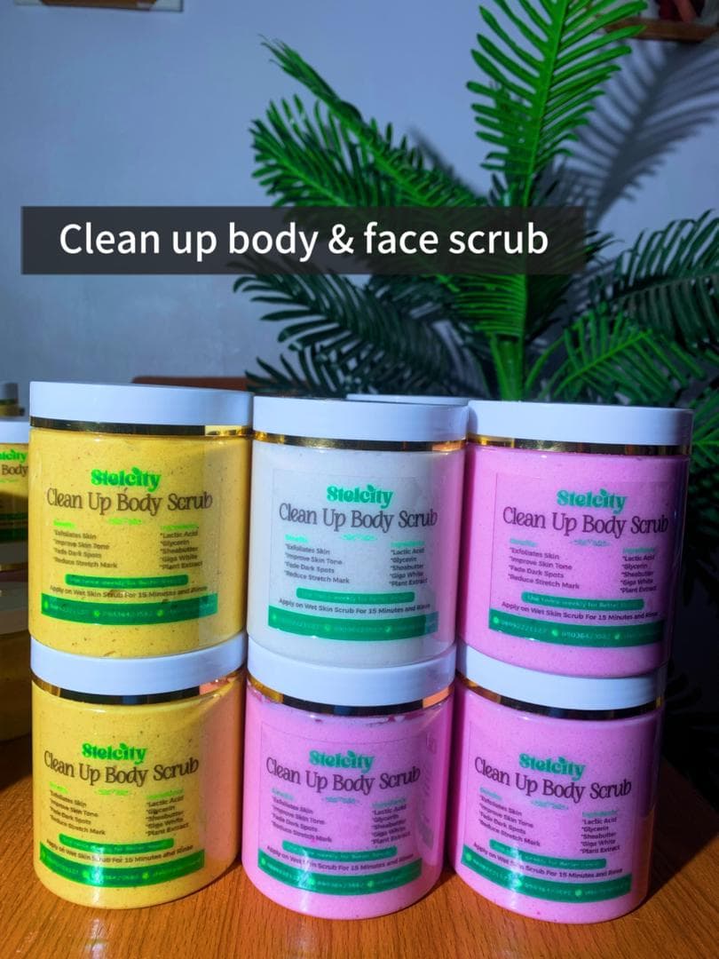 Clean up Scrub for face and body