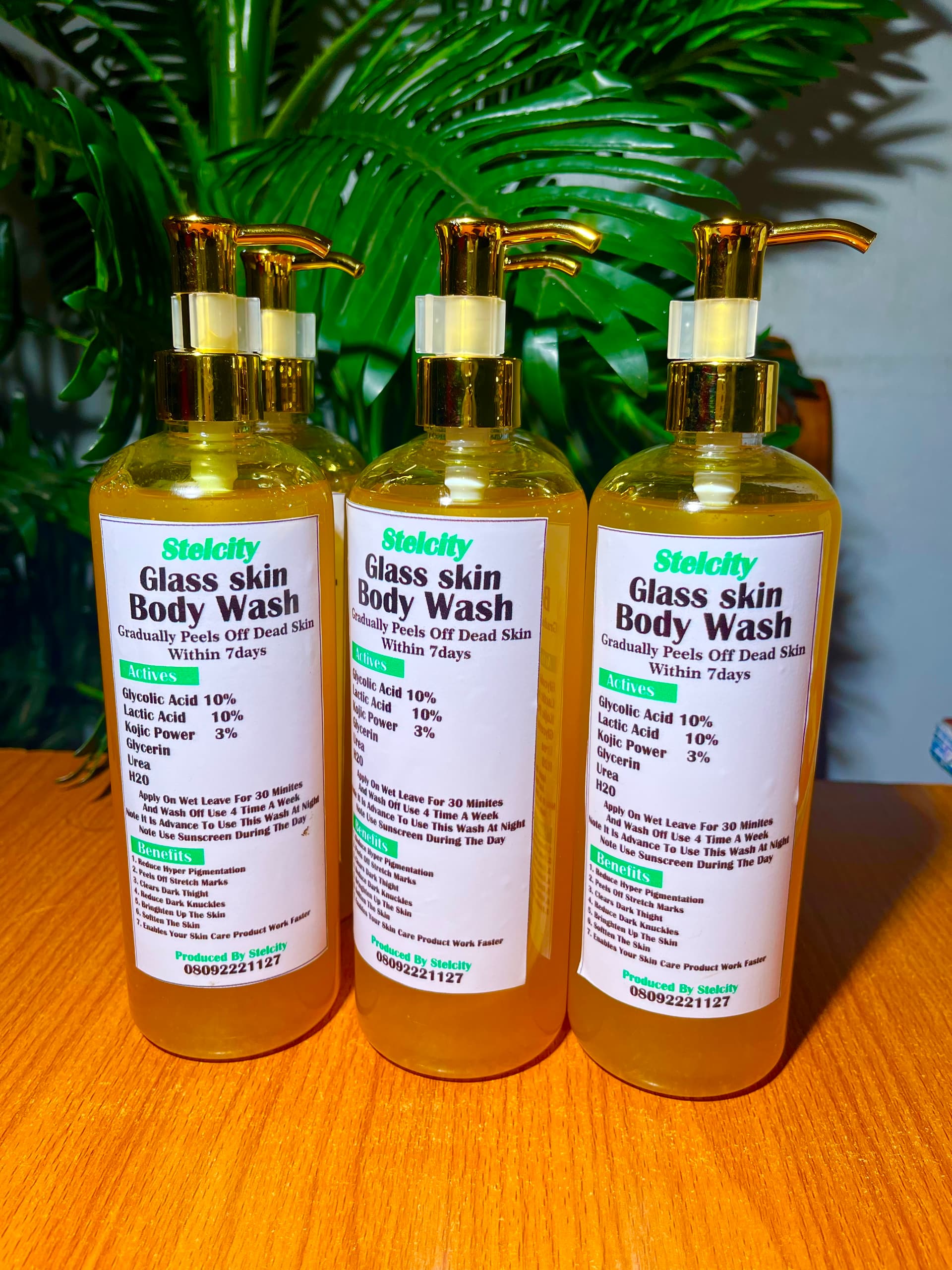 Glass skin body wash (yellow)